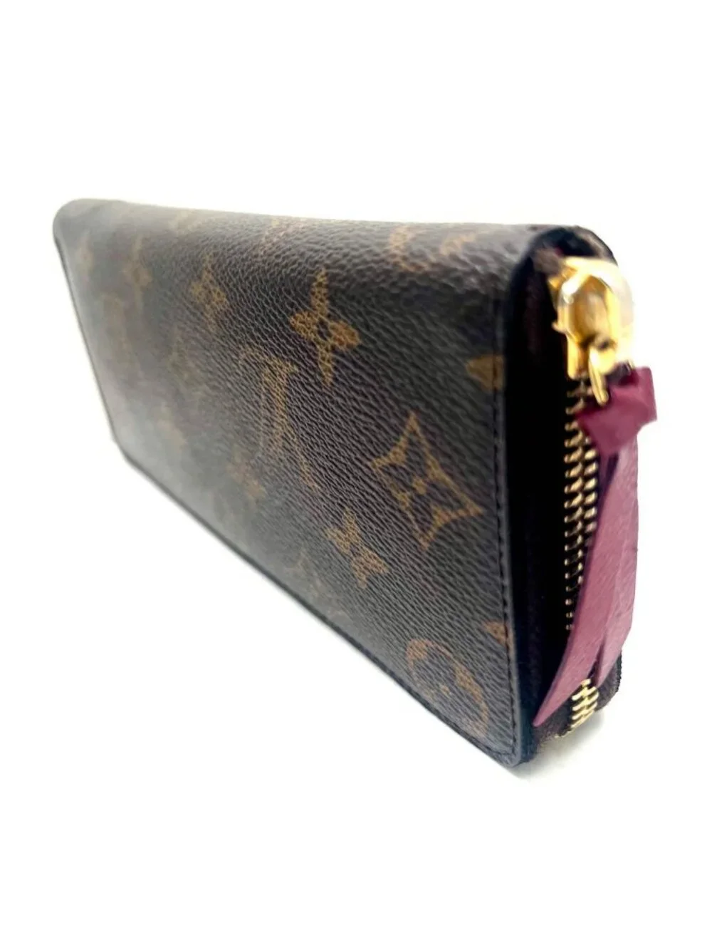Louis Vuitton Monogram Portefeuille Clemence Round Zip Wallet